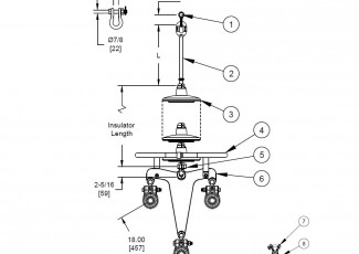 I-String Assembly - Tangent Suspension, Tri-Bundle Conductor, 50K